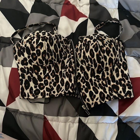 Leopard print Bustier Top - Picture 4 of 4